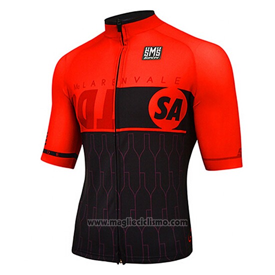 2017 Abbigliamento Ciclismo Santini Rosso Manica Corta e Salopette