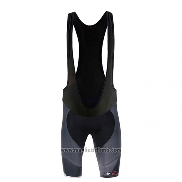 2017 Abbigliamento Ciclismo Santini Sleek Bianco e Grigio Manica Corta e Salopette