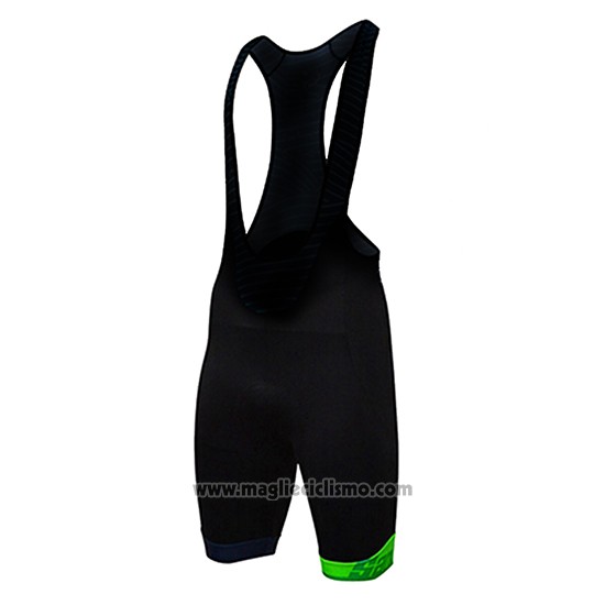 2017 Abbigliamento Ciclismo Santini Verde Manica Corta e Salopette