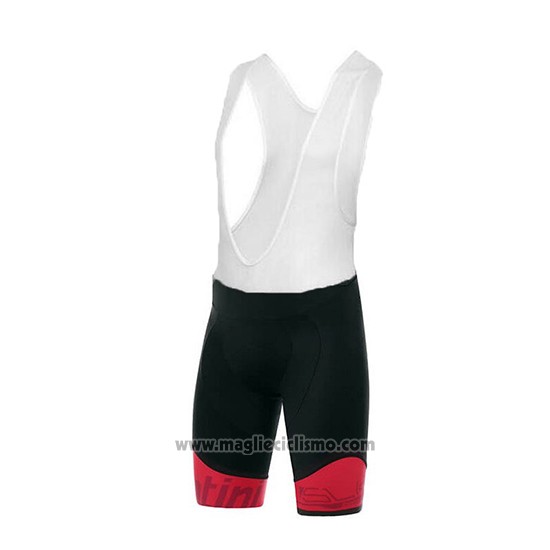 2018 Abbigliamento Ciclismo Santini Ace Rosso Manica Corta e Salopette