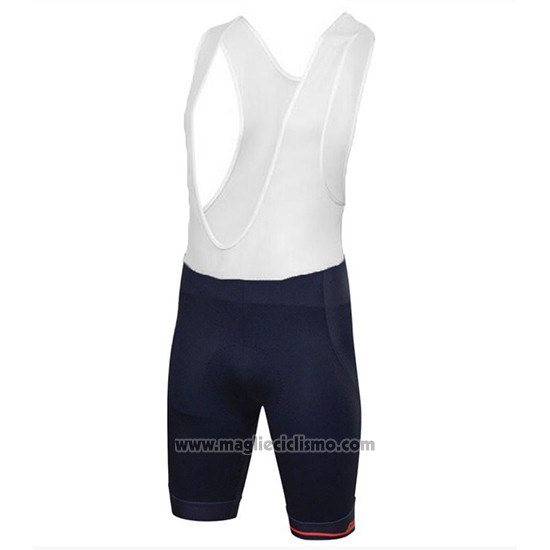 2018 Abbigliamento Ciclismo Tour Down Under Santini Rosso Manica Corta e Salopette