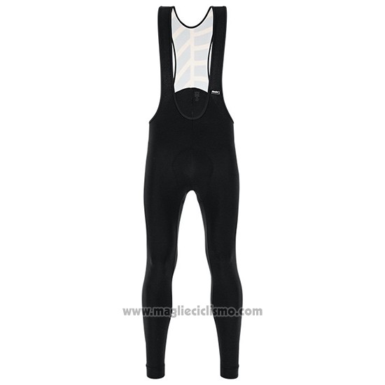 2019 Abbigliamento Ciclismo Santini Svolta Arancione Nero Manica Lunga e Salopette