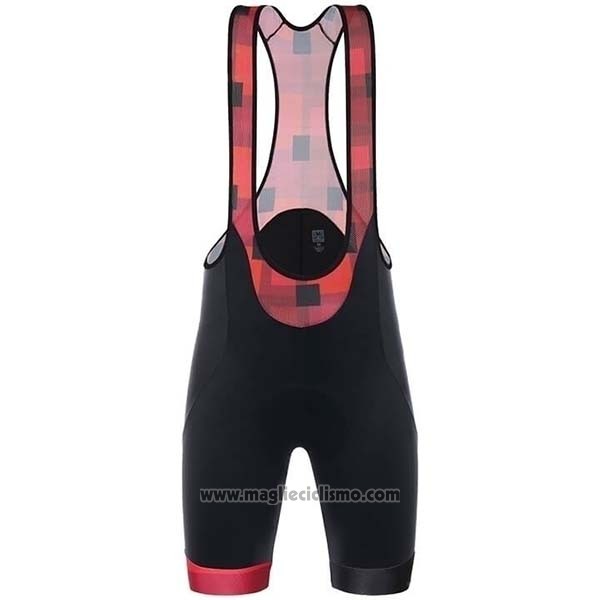 2019 Abbigliamento Ciclismo Santini Swiss Rosso Manica Corta e Salopette