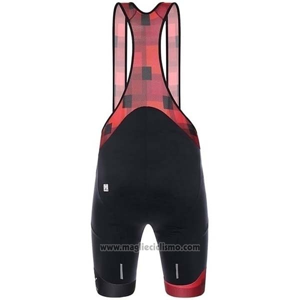 2019 Abbigliamento Ciclismo Santini Swiss Rosso Manica Corta e Salopette