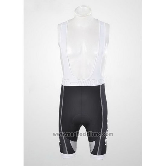 2012 Abbigliamento Ciclismo Scott Nero e Grigio Manica Corta e Salopette
