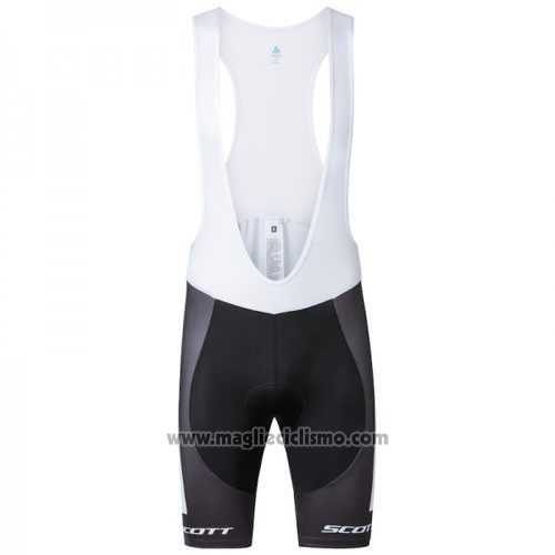 2016 Abbigliamento Ciclismo Scott Nero e Giallo Manica Corta e Salopette