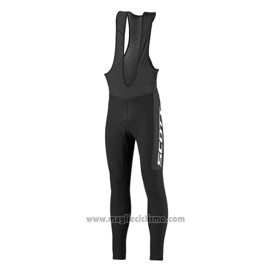 2016 Abbigliamento Ciclismo Scott Rosso e Nero Manica Lunga e Salopette