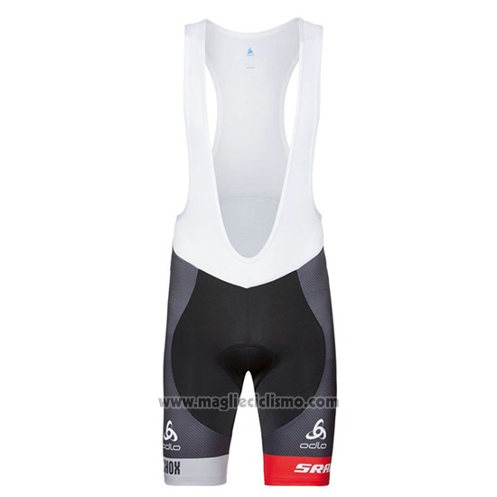 2017 Abbigliamento Ciclismo Scott Nero Giallo Manica Corta e Salopette