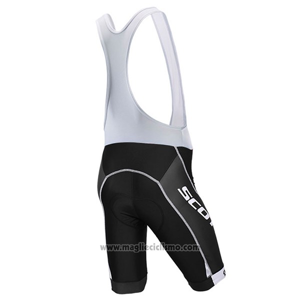 2017 Abbigliamento Ciclismo Scott Nero e Rosso Manica Corta e Salopette
