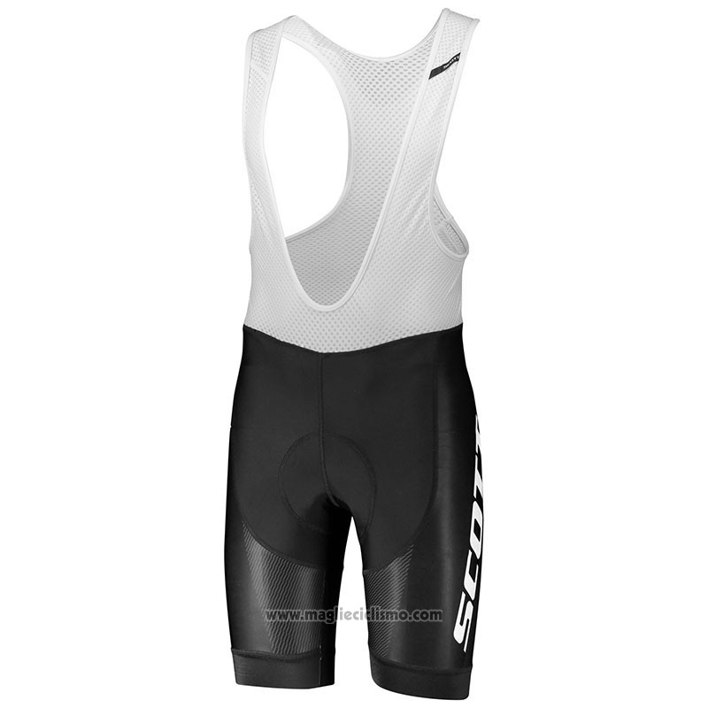 2018 Abbigliamento Ciclismo Scott RC Bianco Manica Corta e Salopette