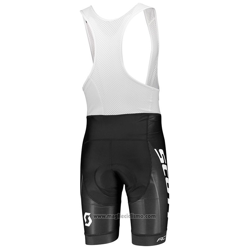 2018 Abbigliamento Ciclismo Scott RC Bianco Manica Corta e Salopette