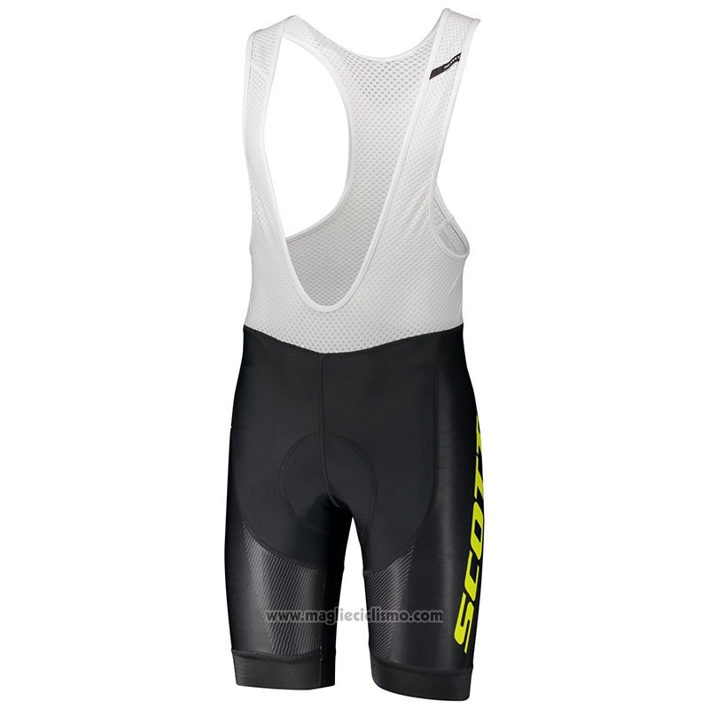 2018 Abbigliamento Ciclismo Scott RC Giallo Manica Corta e Salopette