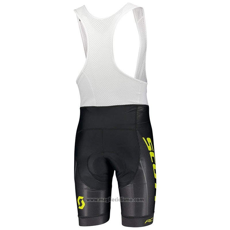 2018 Abbigliamento Ciclismo Scott RC Giallo Manica Corta e Salopette