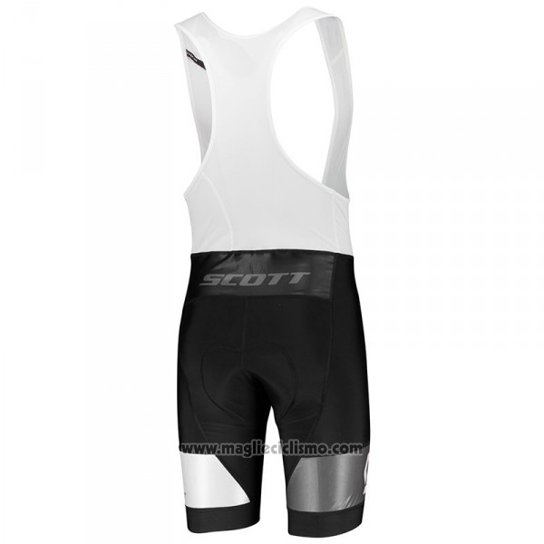 2018 Abbigliamento Ciclismo Scott RC Grigio Bianco Manica Corta e Salopette