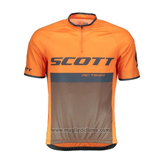 2018 Abbigliamento Ciclismo Scott RC Nero Arancione Manica Corta e Salopette