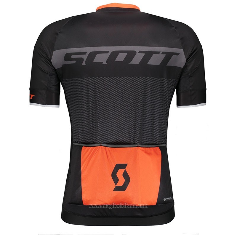 2018 Abbigliamento Ciclismo Scott RC Nero Manica Corta e Salopette
