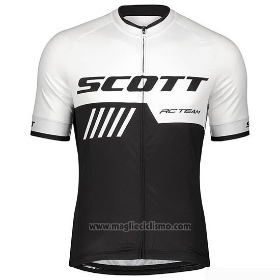 2019 Abbigliamento Ciclismo Scott Nero Bianco Manica Corta e Salopette