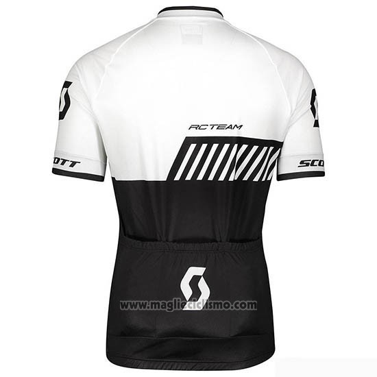 2019 Abbigliamento Ciclismo Scott Nero Bianco Manica Corta e Salopette