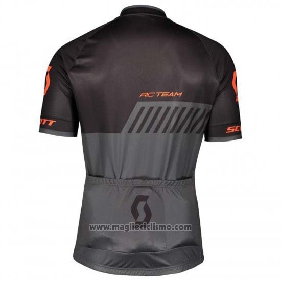 2019 Abbigliamento Ciclismo Scott Nero Grigio Manica Corta e Salopette