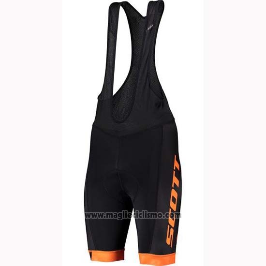 2019 Abbigliamento Ciclismo Scott Nero Grigio Manica Corta e Salopette