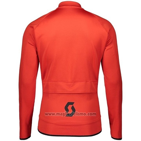 2019 Abbigliamento Ciclismo Scott RC FF Rosso Nero Manica Lunga e Salopette