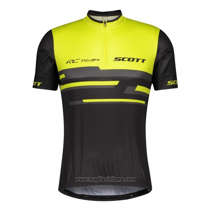 2021 Abbigliamento Ciclismo Scott Giallo Nero Manica Corta e Salopette