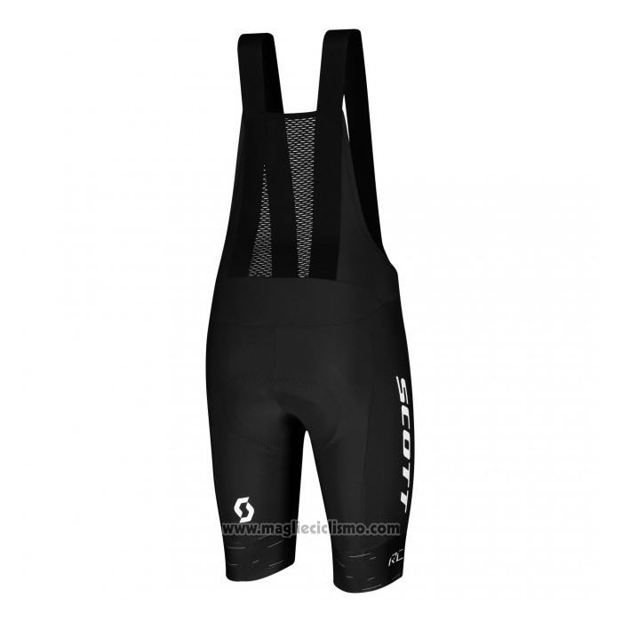 2021 Abbigliamento Ciclismo Scott Nero Bianco Manica Corta e Salopette