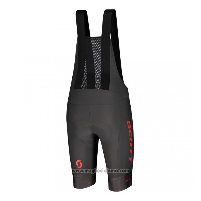 2021 Abbigliamento Ciclismo Scott Spento Arancione Manica Corta e Salopette