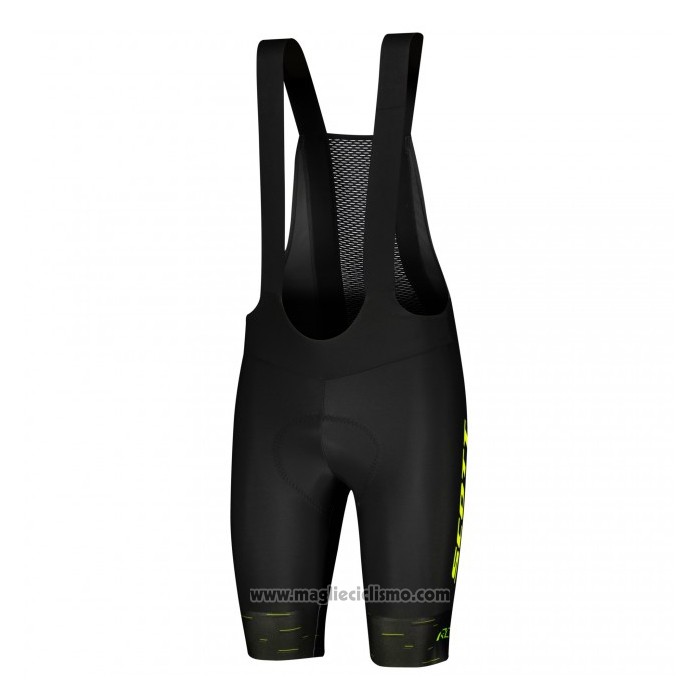 2021 Gilet Antivento Scott Nero Giallo Manica Corta e Salopette