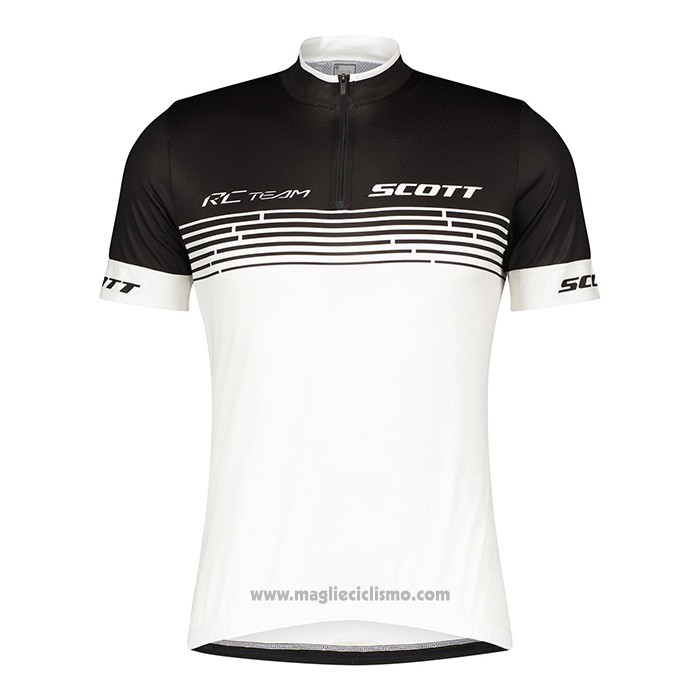 2022 Abbigliamento Ciclismo Scott Bianco Manica Corta e Salopette