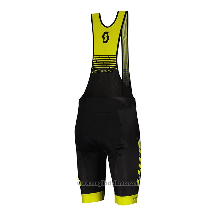 2022 Abbigliamento Ciclismo Scott Giallo Manica Corta e Salopette
