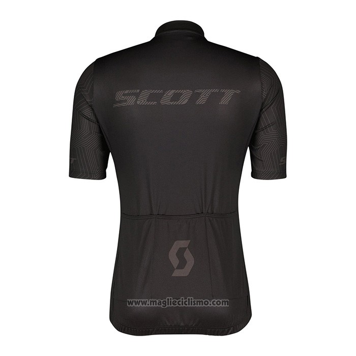 2022 Abbigliamento Ciclismo Scott Nero Manica Corta e Salopette