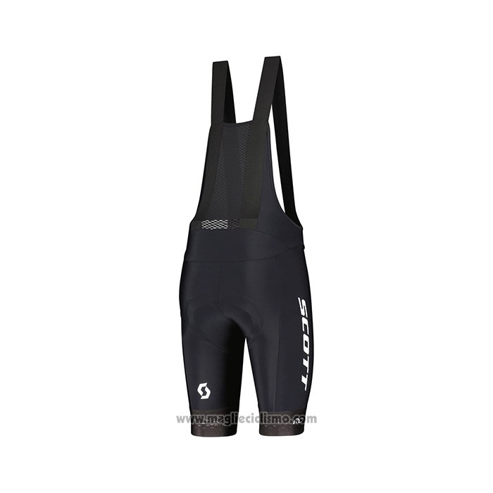 2022 Abbigliamento Ciclismo Scott Rosso Bianco Manica Corta e Salopette