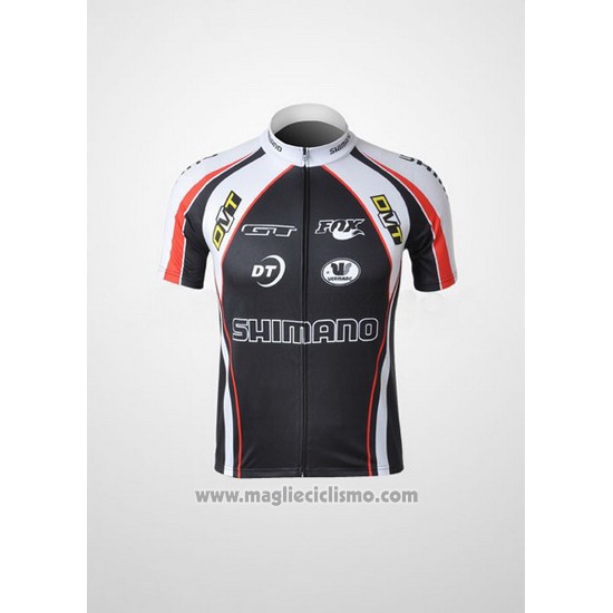 2010 Abbigliamento Ciclismo Shimano Grigio e Nero Manica Corta e Salopette