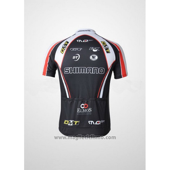 2010 Abbigliamento Ciclismo Shimano Grigio e Nero Manica Corta e Salopette
