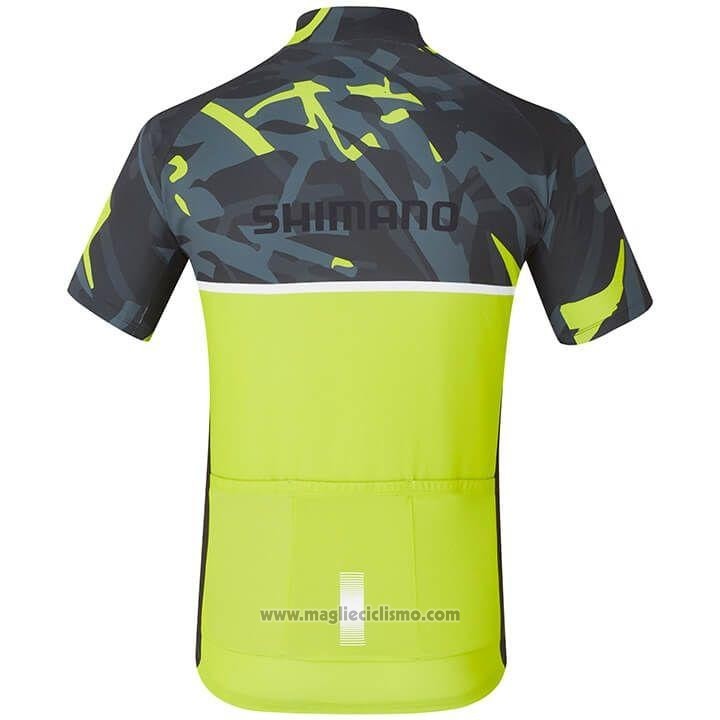 2020 Abbigliamento Ciclismo Shimano Giallo Manica Corta e Salopette