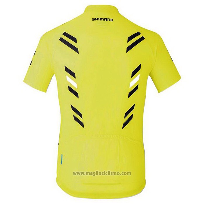 2021 Abbigliamento Ciclismo Shimano Bianco Manica Corta e Salopette