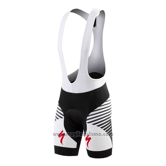 2016 Abbigliamento Ciclismo Specialized Grigio e Bianco Manica Corta e Salopette