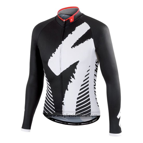 2016 Abbigliamento Ciclismo Specialized Ml Scuro Nero Manica Lunga e Salopette
