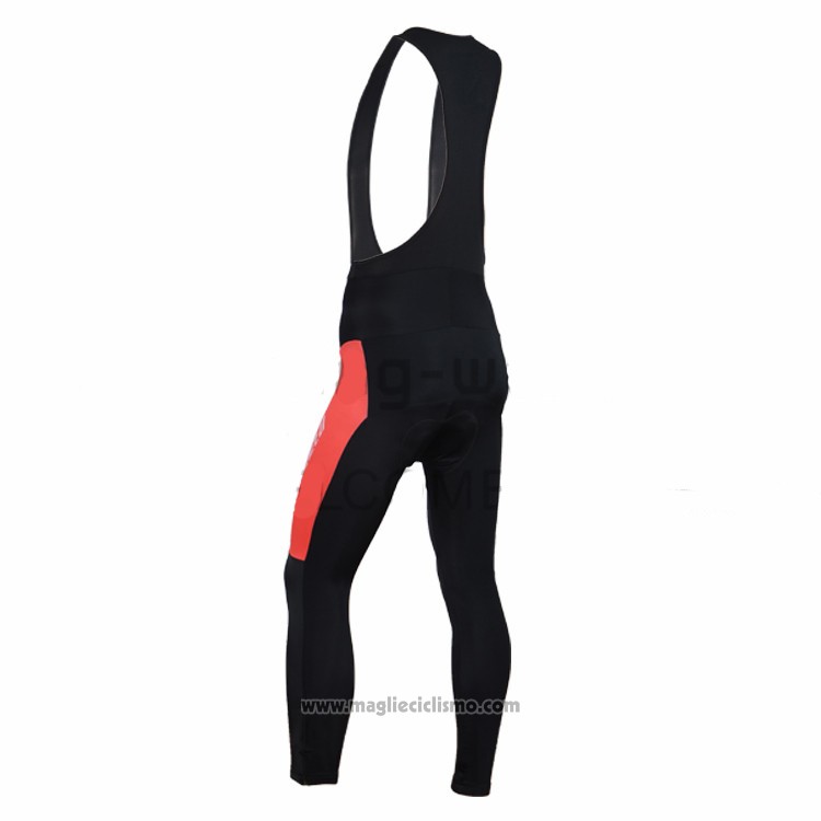 2016 Abbigliamento Ciclismo Specialized Nero e Arancione Manica Lunga e Salopette