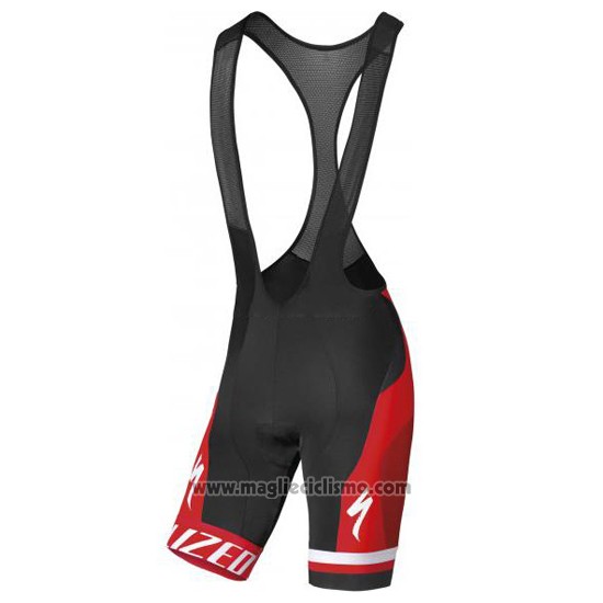 2016 Abbigliamento Ciclismo Specialized Nero e Rosso Manica Corta e Salopette