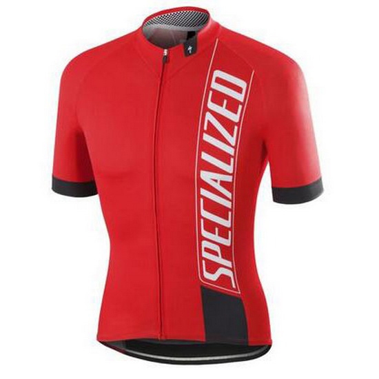 2016 Abbigliamento Ciclismo Specialized Rosso Bianco Nero Manica Corta e Salopette