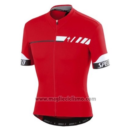 2016 Abbigliamento Ciclismo Specialized Scuro Rosso Manica Corta e Salopette