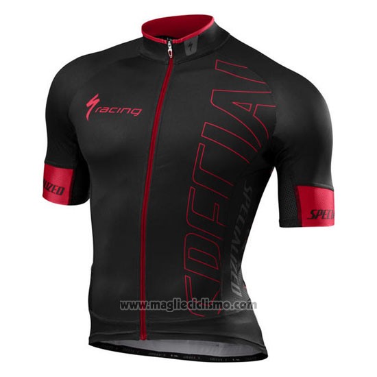 2016 Abbigliamento Ciclismo Specialized Spento Rosso e Nero Manica Corta e Salopette