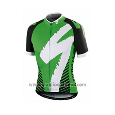 2016 Abbigliamento Ciclismo Specialized Verde Manica Corta e Salopette