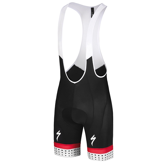 2018 Abbigliamento Ciclismo Specialized Bianco Rosso Manica Corta e Salopette