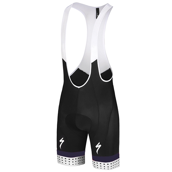 2018 Abbigliamento Ciclismo Specialized Bianco Rosso Viola Manica Corta e Salopette