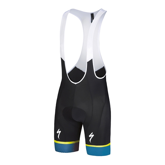 2018 Abbigliamento Ciclismo Specialized Blu Giallo Bianco Manica Corta e Salopette