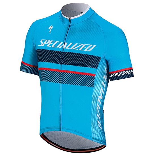 2018 Abbigliamento Ciclismo Specialized Blu Nero Rosso Manica Corta e Salopette