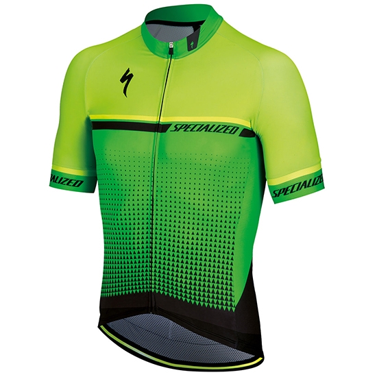 2018 Abbigliamento Ciclismo Specialized Giallo Verde Nero Manica Corta e Salopette